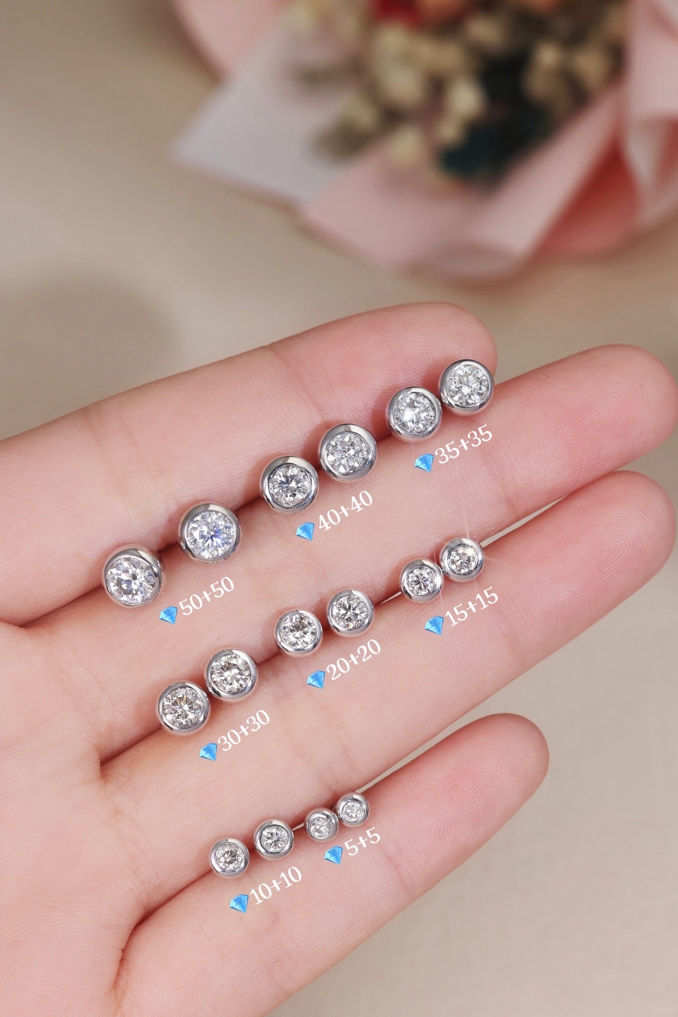 《Glitzy皇牌》人氣鑽石耳釘
