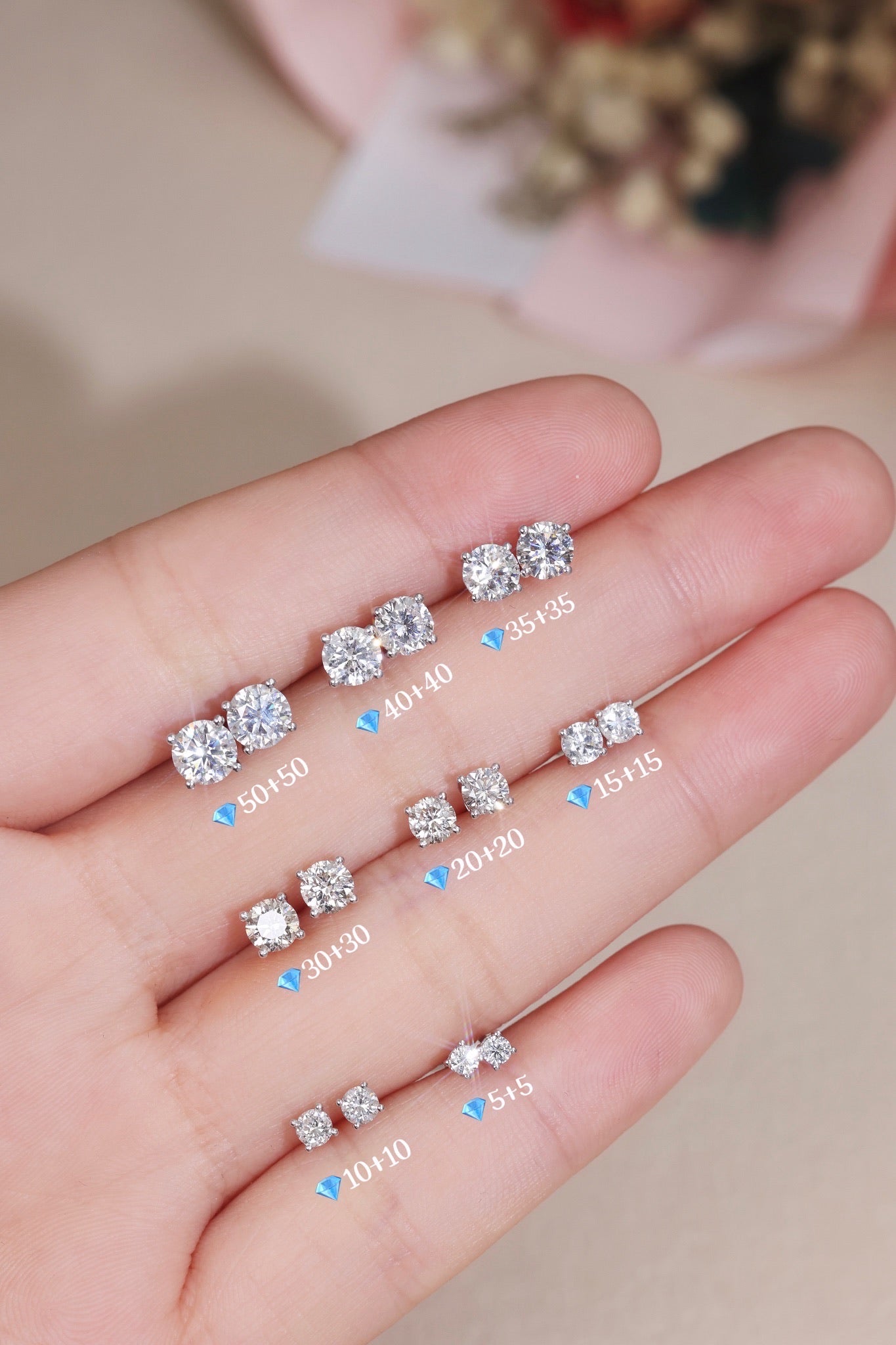 《Glitzy皇牌》人氣鑽石耳釘