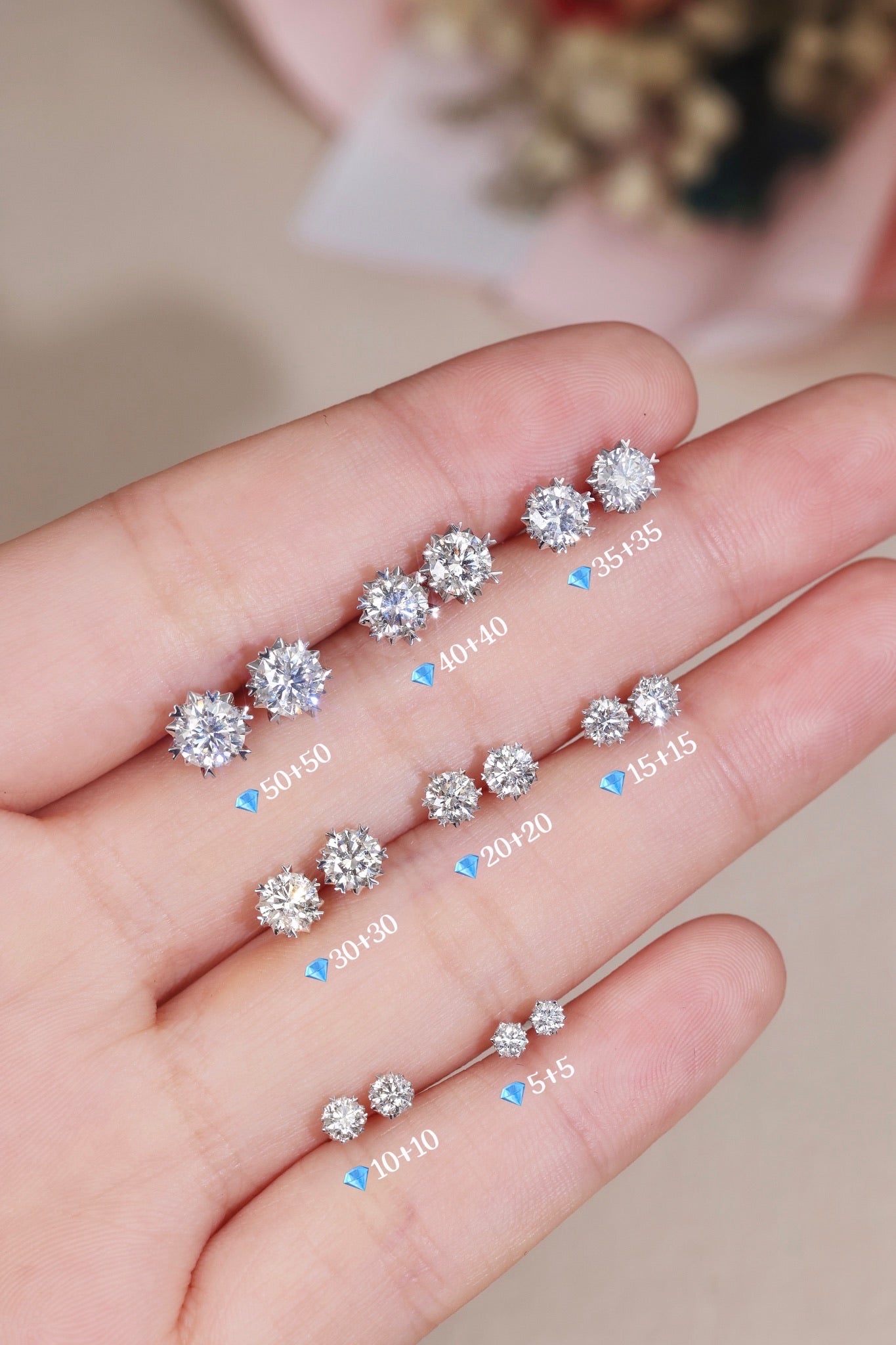 《Glitzy皇牌》人氣鑽石耳釘